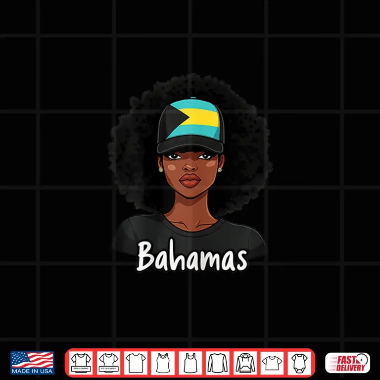 Design Bahamian Girl Bahamas Flag Proud Bahamian Shirt