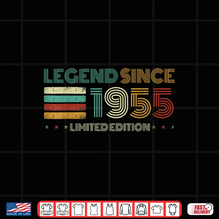 Design 70 Years Old Legend Since 1955 70th Birthday Shirt