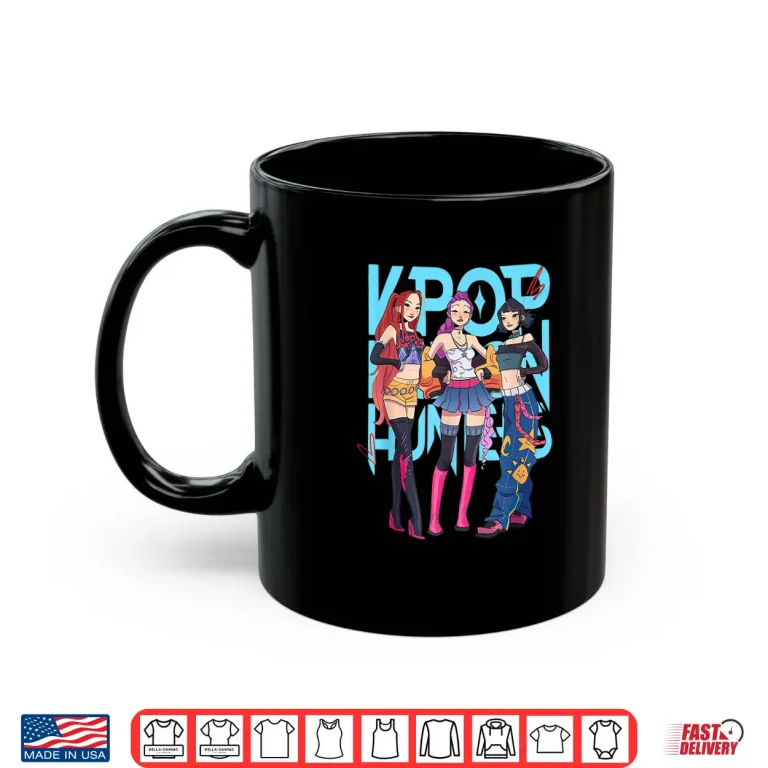 Mug K pop Demon Hunters Team Drawing Shirt