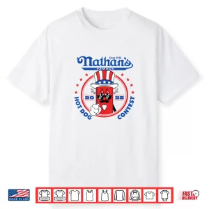 Nathan’S Famous Hot Dog Contest Lover Design Chestnut Joey Shirt
