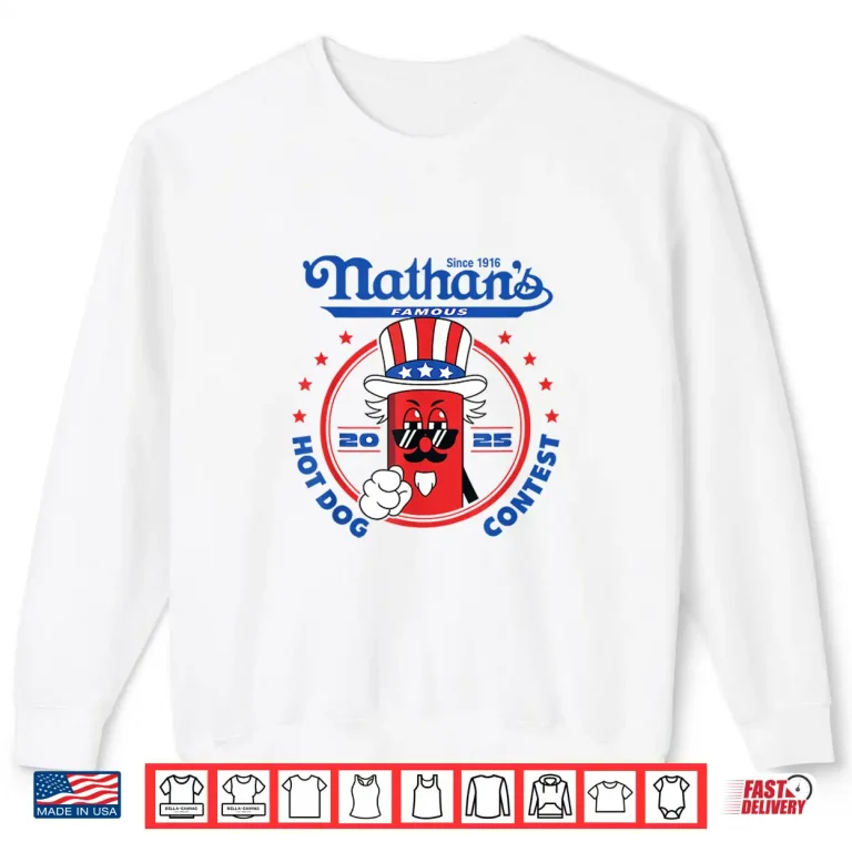 Sweatshirt Nathans Famous Hot Dog Contest Lover Design Chestnut Joey Shirt