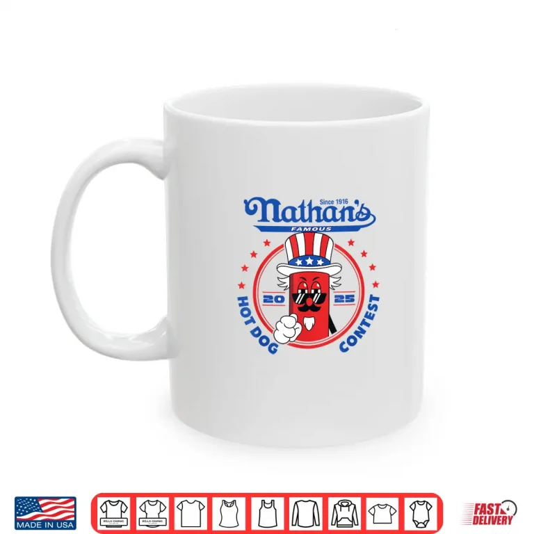 Mug Nathans Famous Hot Dog Contest Lover Design Chestnut Joey Shirt