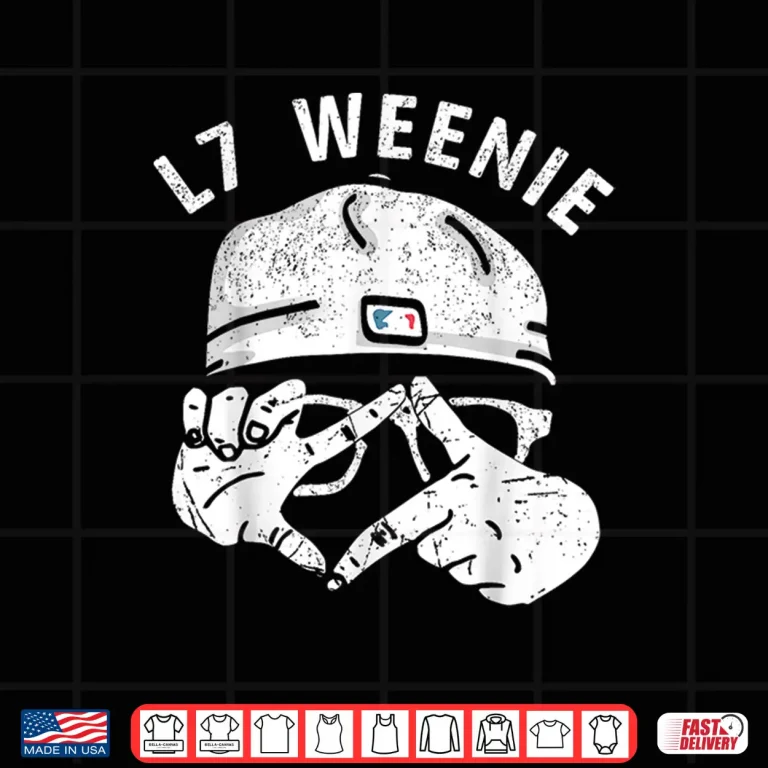 Design Funny Baseball Softball Season Apparel L7 Weenie Shirt 2