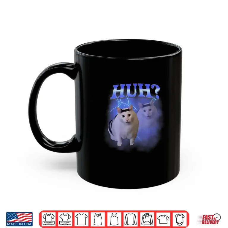 Mug Huh Silly Cat Meme Funny Oddly Bootleg Specific Dank Meme Shirt 2