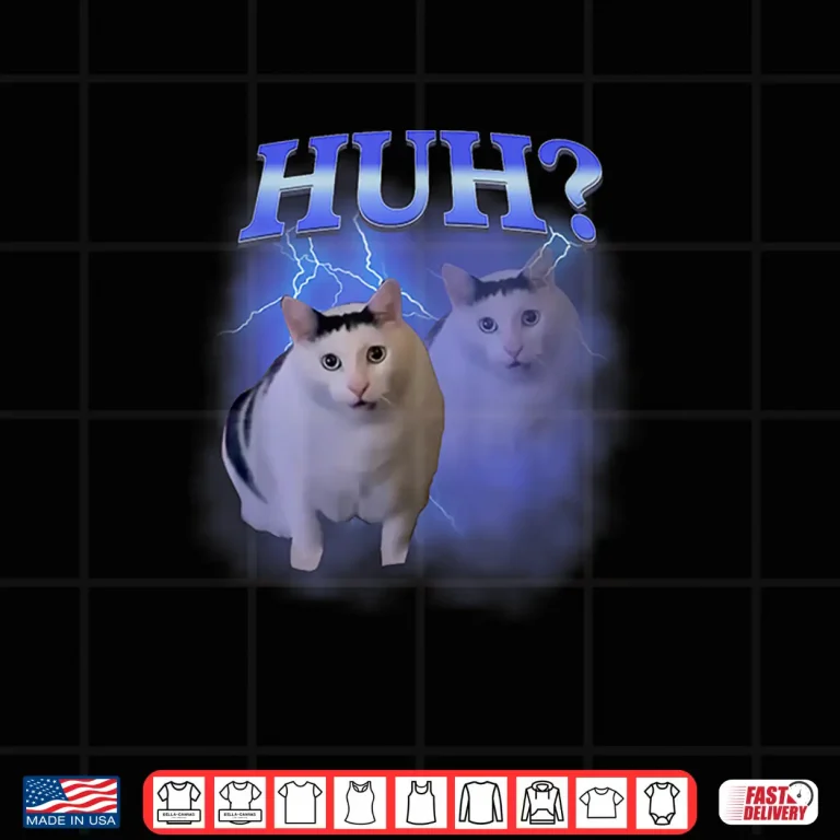 Design Huh Silly Cat Meme Funny Oddly Bootleg Specific Dank Meme Shirt 2
