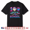100 Days Of School Baseball Sports Drip Graphic Shirt