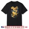 Corgi Howling To The Moon Vintage 90S Funny Dog Graphic Shirt