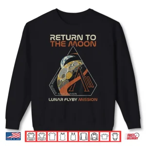 Sweatshirt Vintage Artemis Ii Return To The Moon Mission Patch 2026 Shirt