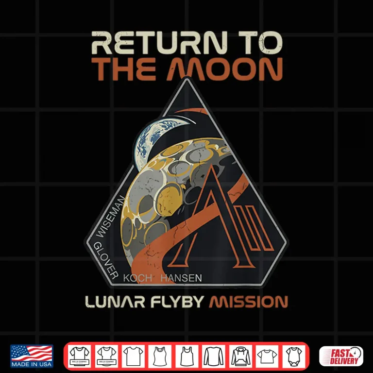 Design Vintage Artemis Ii Return To The Moon Mission Patch 2026 Shirt