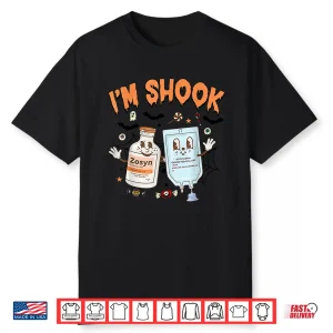 Funny Zosyn I’M In Shook Halloween Spooky Icu Er Nurses Week Shirt