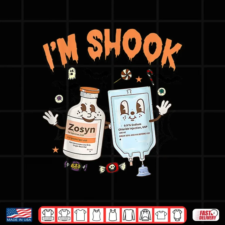 Design Funny Zosyn IM In Shook Halloween Spooky Icu Er Nurses Week Shirt