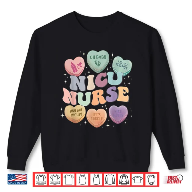 Sweatshirt Nicu Valentine Nicu Nurse Valentines Day Icu Nurses Women Shirt