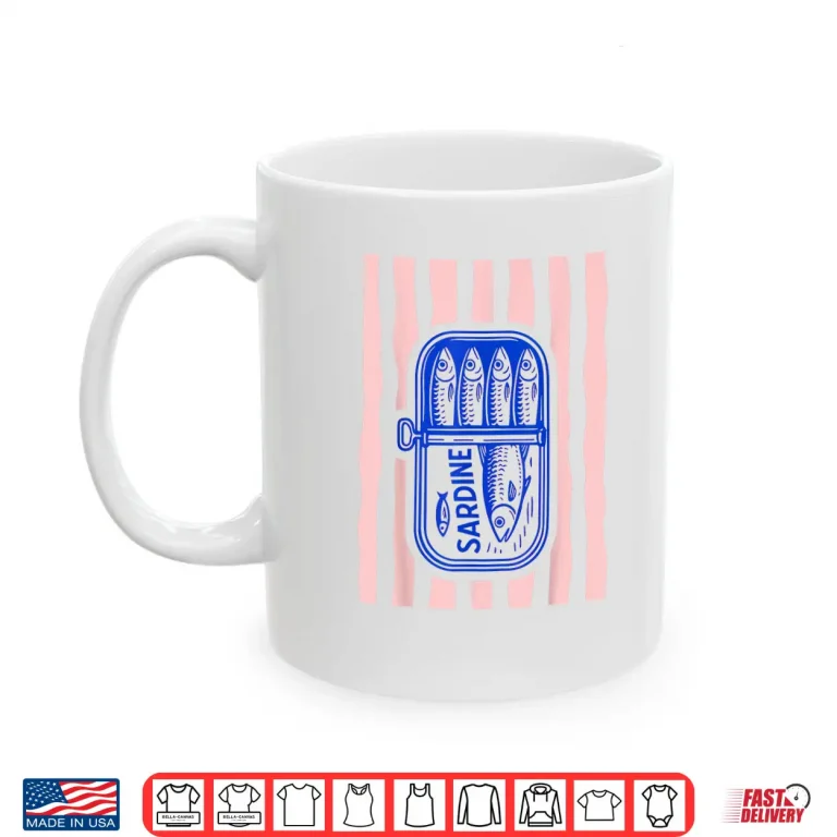 Mug Les Sardines Fisherman Aesthetic Coastal Sardine Tinned Fish Shirt