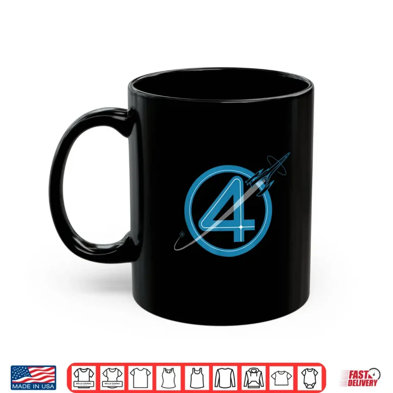 Mug Marvel The Fantastic Four First Steps Spacecraft 4 Logo Shirt