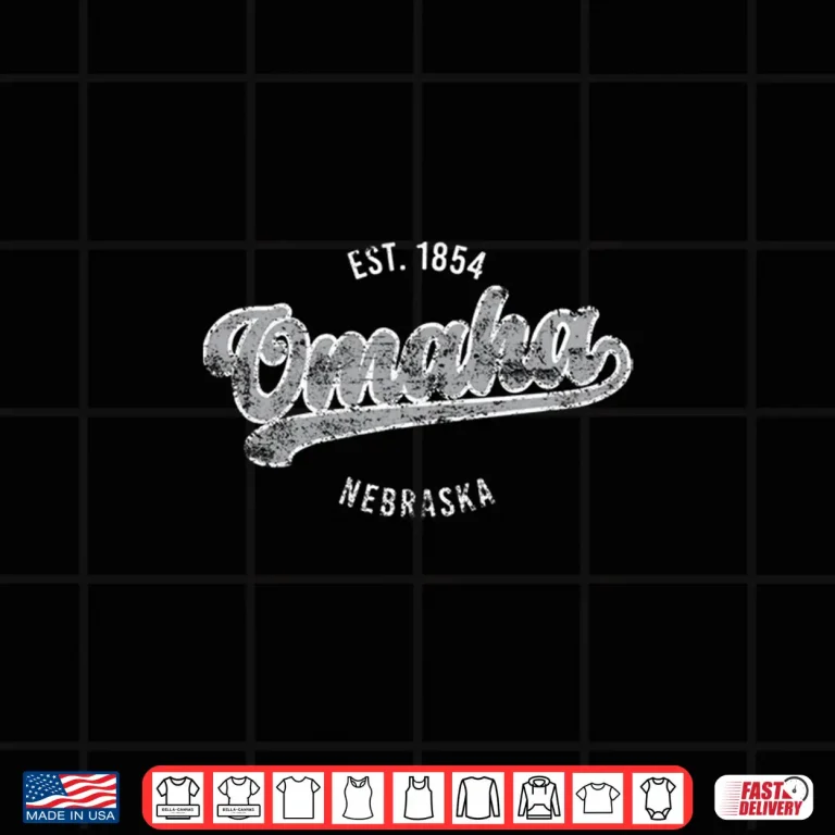 Design Omaha Nebraska Established 1854 Distressed Shirt
