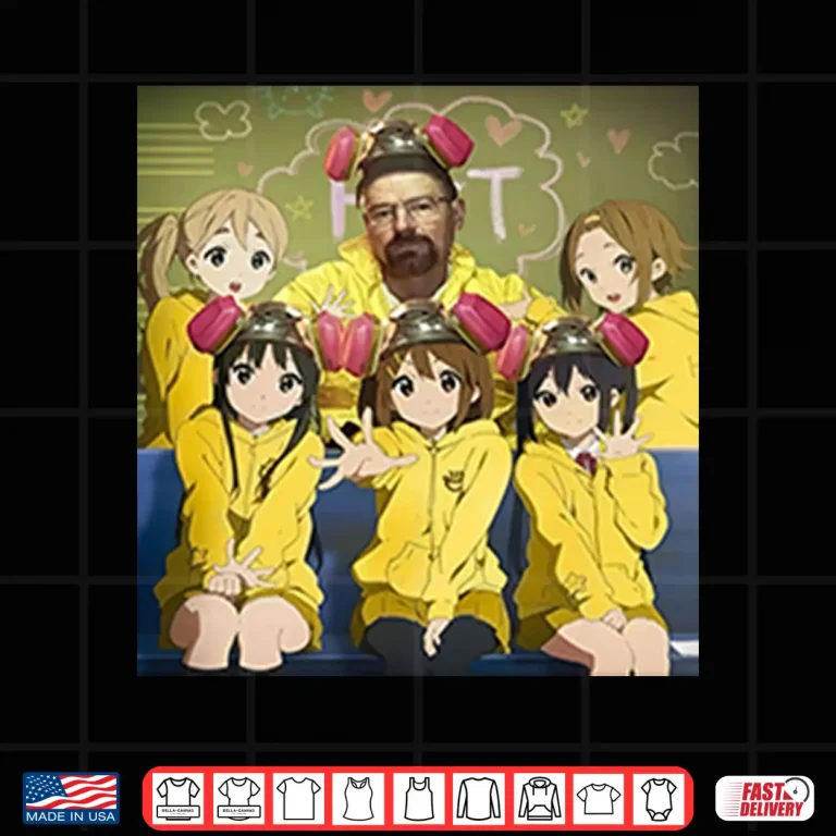 Design Walter White Breaking Bad And K On Girls Anime Shirt