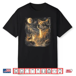 Chihuahua Howling To The Moon Shirt
