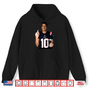Hoodie Drake Maye Middle Finger Shirt