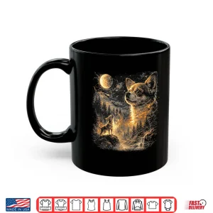 Mug Chihuahua Howling To The Moon Shirt