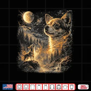 Design Chihuahua Howling To The Moon Shirt