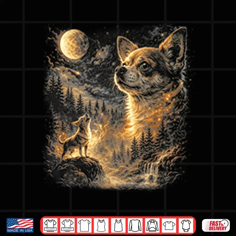 Design Chihuahua Howling To The Moon Shirt