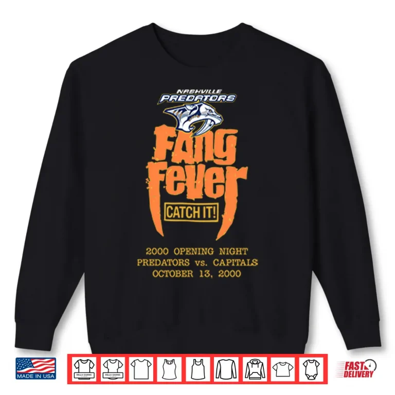 Sweatshirt Nashville Predators Fang Fever Catch It Shirt