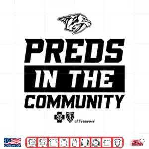 Nashville Predators Preds In The Community Of Tennessee Shirt 4 Design Nashville Predators Preds In the Community Of Tennessee Shirt