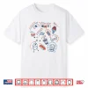 Liberal 4Th Of July Doodle Hot Dog Patriotic Feminist Shirt