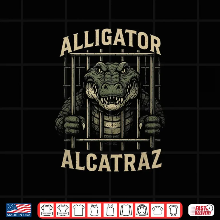 Design Alligator Alcatraz Locked Up Swamp Parody Shirt