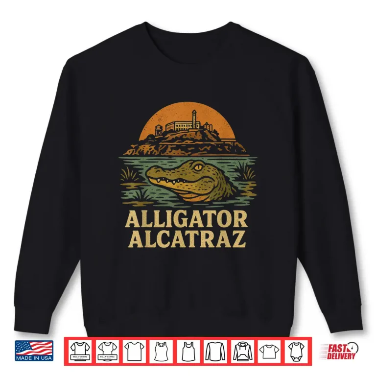 Sweatshirt Florida Everglades Alligator Alcatraz Shirt