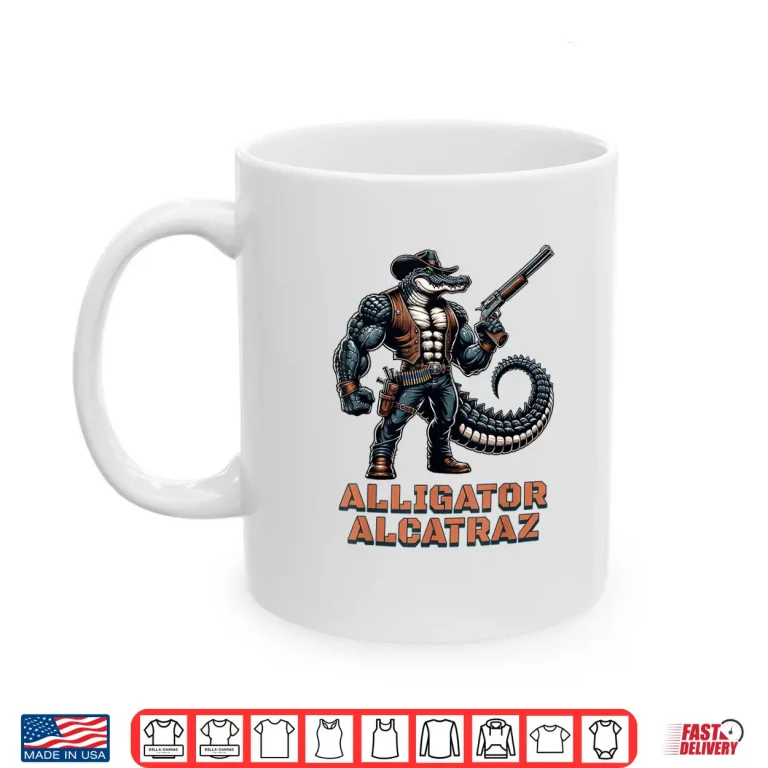 Mug Funny Alligator Alcatraz Florida Everglades Prison Shirt