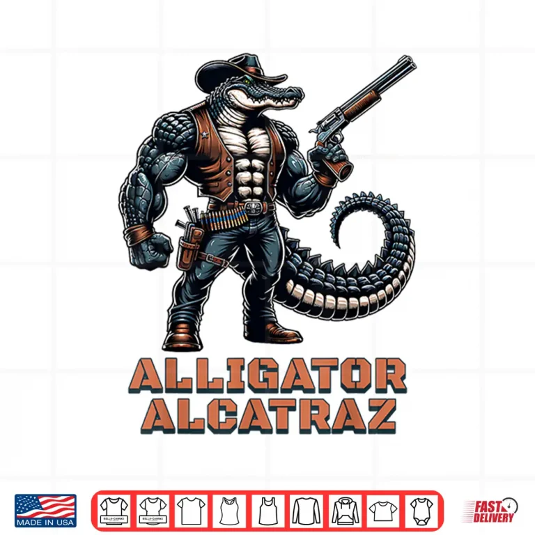 Design Funny Alligator Alcatraz Florida Everglades Prison Shirt