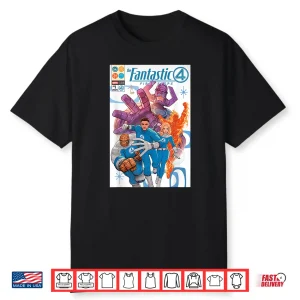 Marvel The Fantastic Four First Steps Comic Book Cover Art Shirt