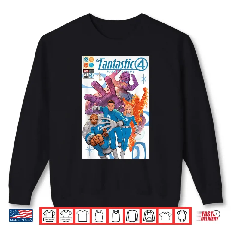 Sweatshirt Marvel The Fantastic Four First Steps Comic Book Cover Art Shirt
