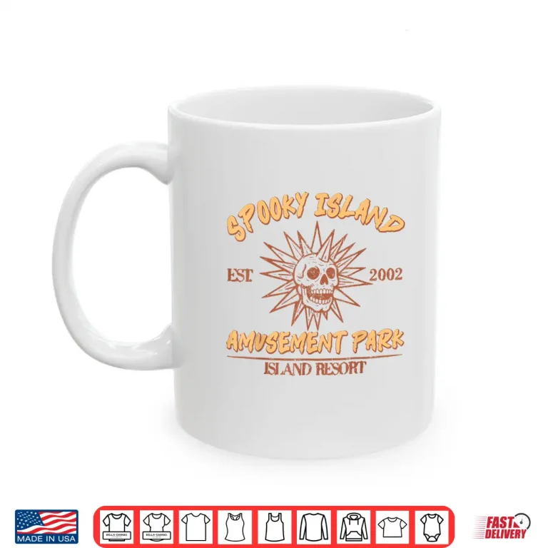 Mug Spooky Island Retro Halloween Skull 90s Halloween Summerween Shirt 1