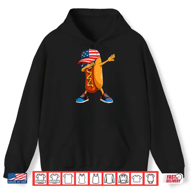 Hoodie 4th of July Hot dog Funny Fourth of July Shirt