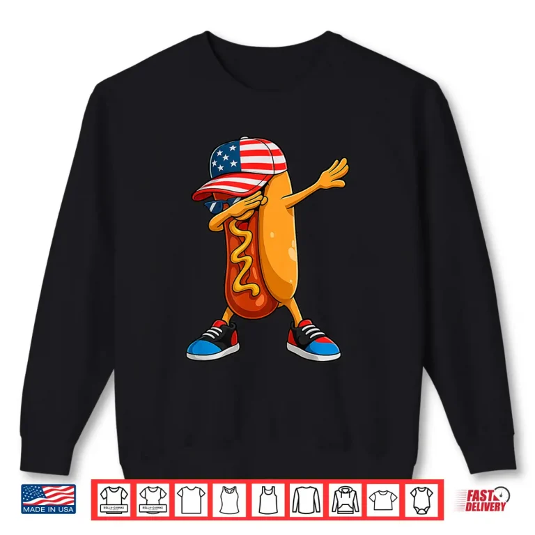 Sweatshirt 4th of July Hot dog Funny Fourth of July Shirt