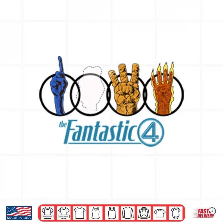 Design Marvel The Fantastic Four Hands Shirt