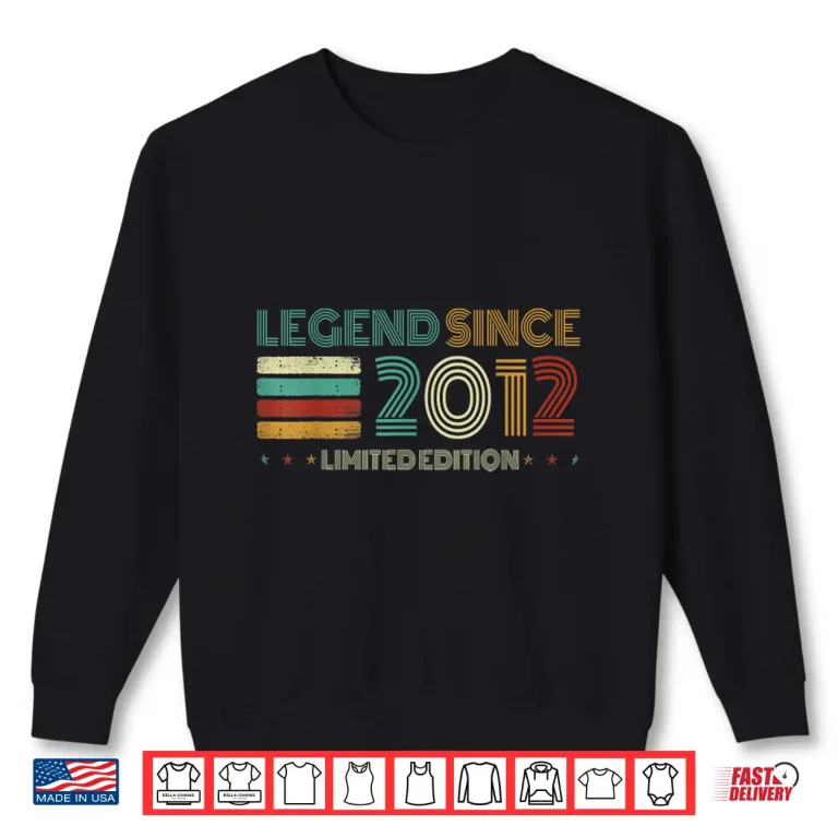 Sweatshirt 13 Years Old Legend Since 2012 13th Birthday Shirt