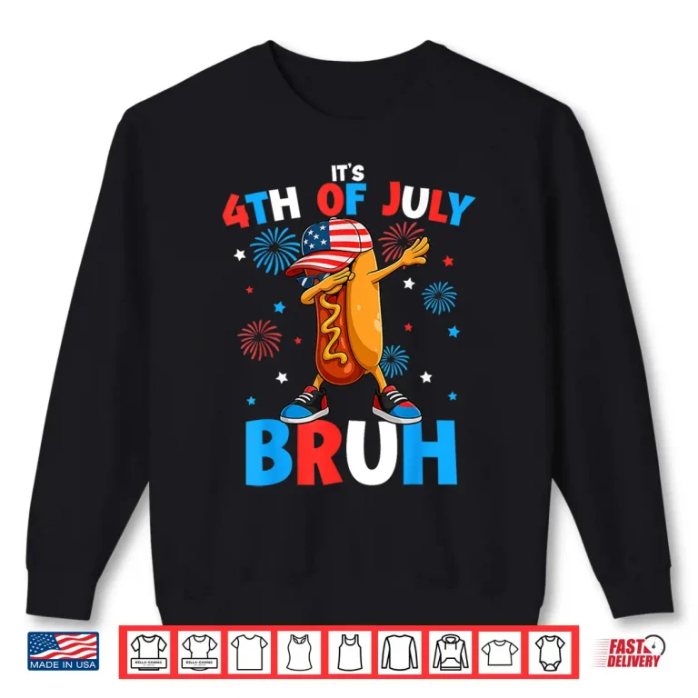 Sweatshirt Bruh 4th Of July Funny Hotdog Fourth of July Shirt