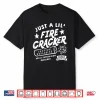 Funny Just A Lil’ Firecracker Cute Toddler Youth 4Th Of July Shirt