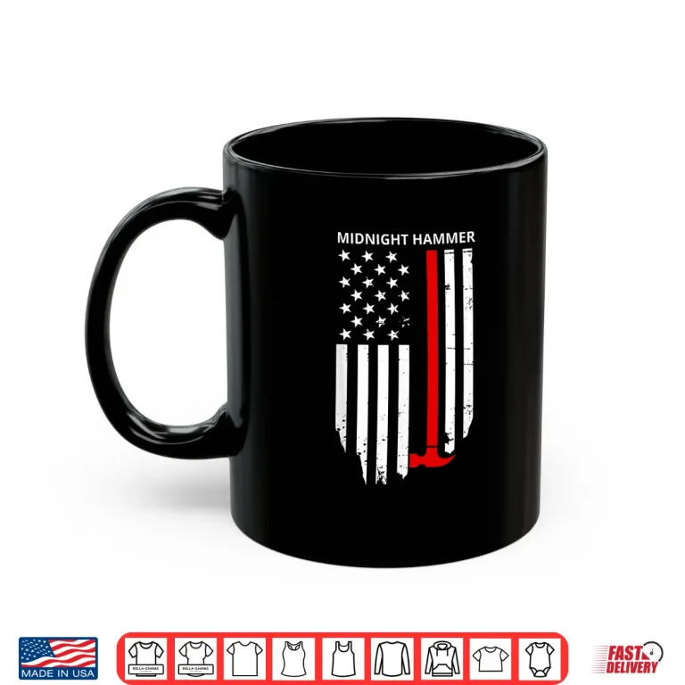 Mug Midnight Hammer B 2 Stealth Jet Operation USA Flag Shirt
