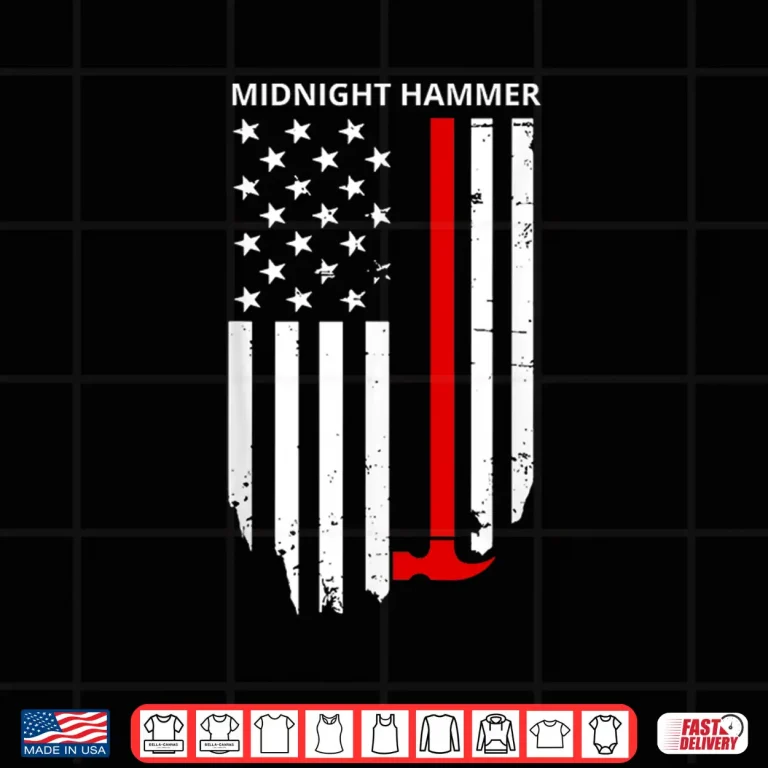 Design Midnight Hammer B 2 Stealth Jet Operation USA Flag Shirt