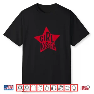 Retro Funny Girl Kisser Heart Love Lesbians Lgbt Pride Month Shirt