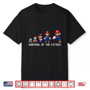 Survival Of The Fittest Mario Shirt