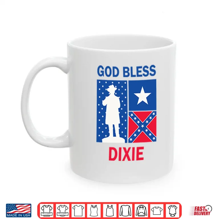 Mug God Bless Dixie The Southern Soldier Shirt