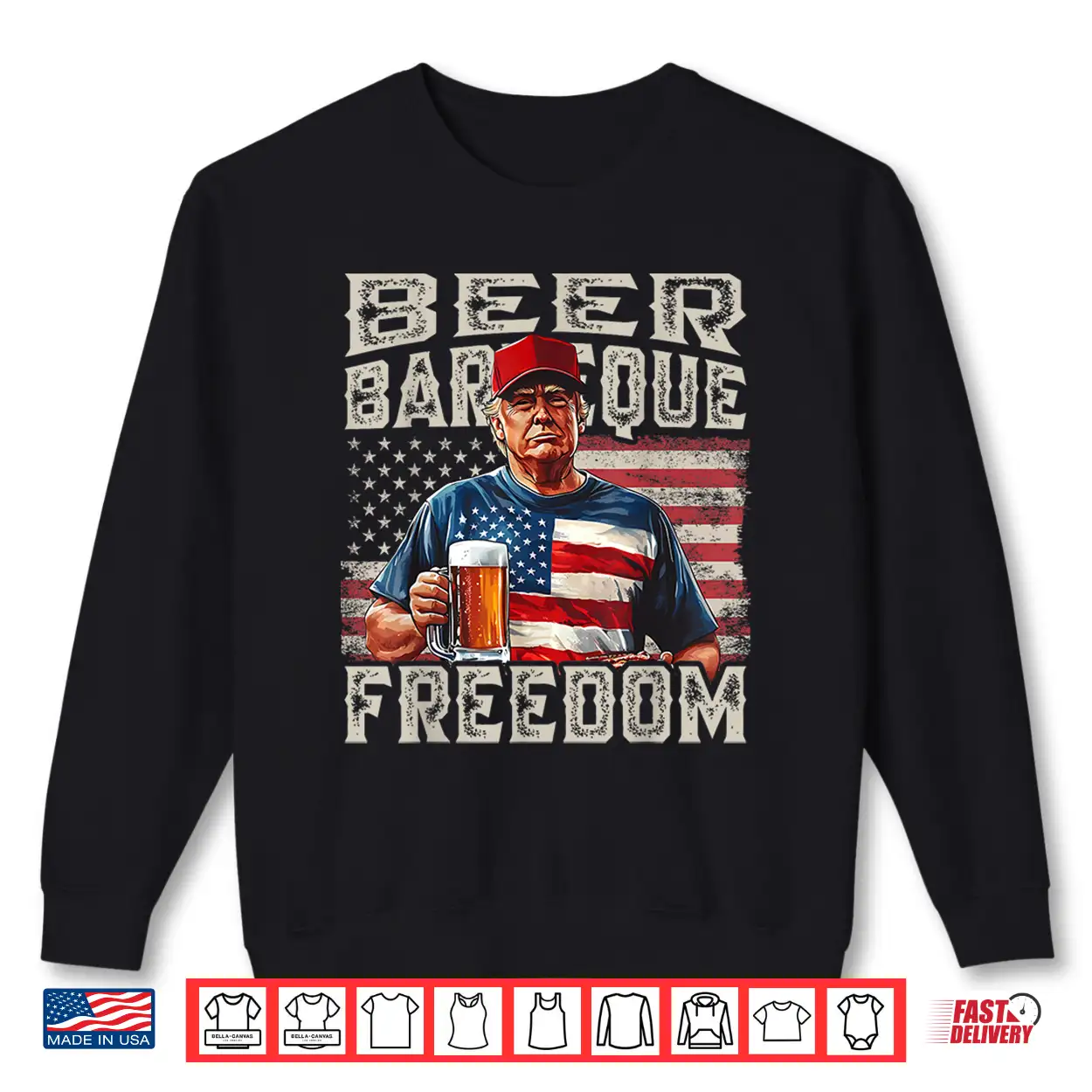 Fourth Of July Trump Bbq Beer And Freedom Red White Blue Shirt Fourth Of July Trump Bbq Beer And Freedom Red White Blue Shirt