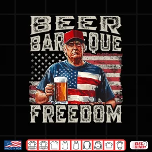 Fourth Of July Trump Bbq Beer And Freedom Red White Blue Shirt 4 Design Fourth Of July Trump BBQ Beer And Freedom Red White Blue Shirt 1