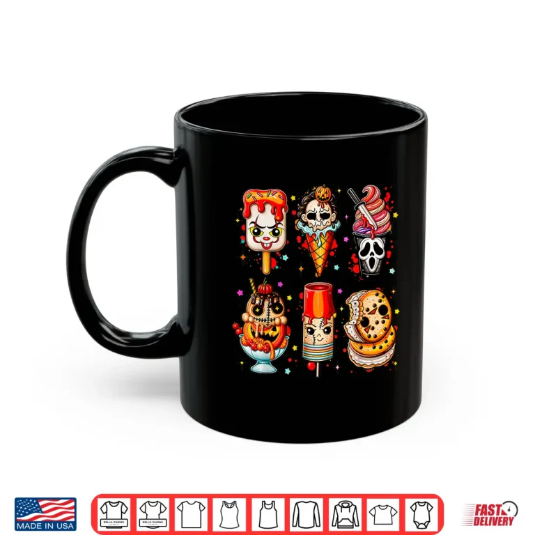 Mug Horror Movie Summer Popsicle Halloween Ice Cream Summerween Shirt 1