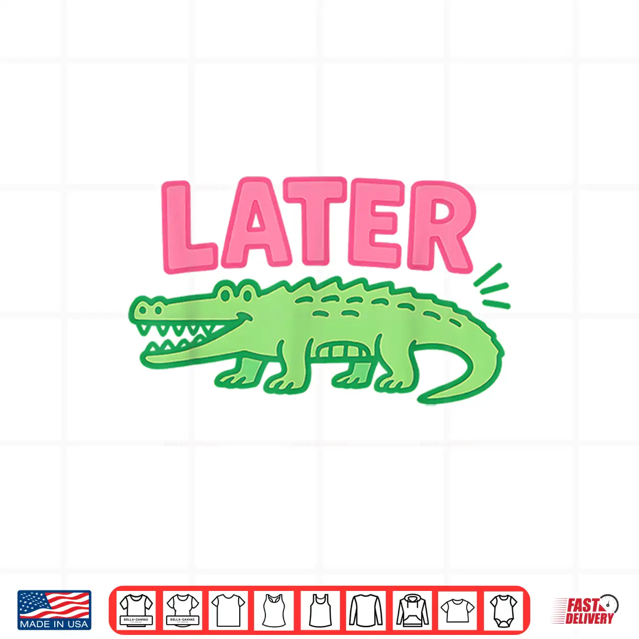 Later Gator Cute Graphic Funny Alligator Shirt Later Gator Cute Graphic Funny Alligator Shirt